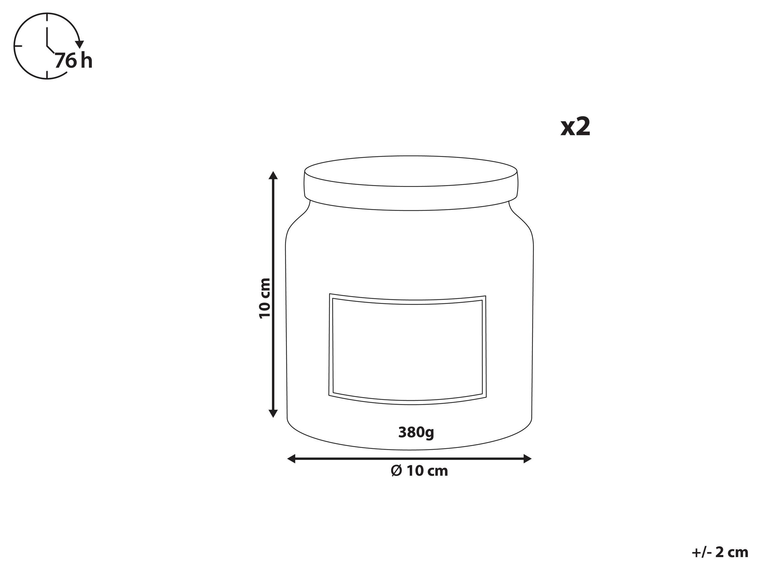 Beliani Set di 2 Candele Profumate en Cera di Soia ABSOLUTE ALCHEMY  