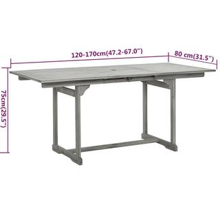 VidaXL Ensemble de salle à manger de jardin bois d'acacia  