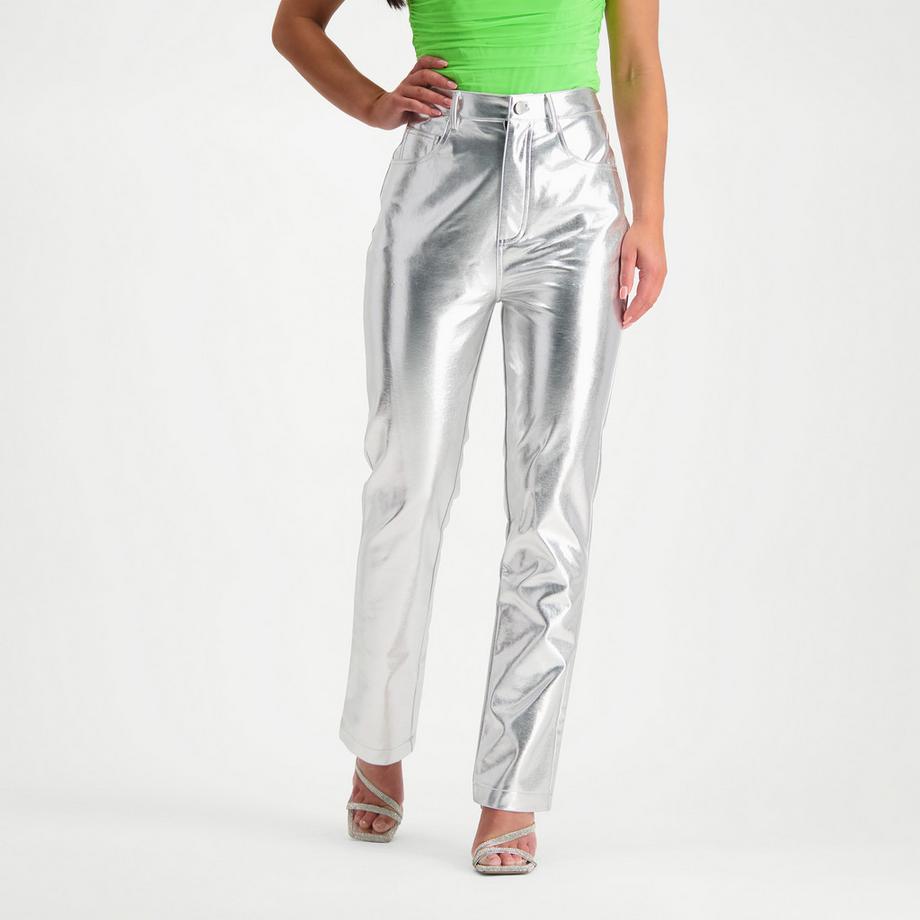 STEVE MADDEN Josie Metallic Straight Leg Hose  