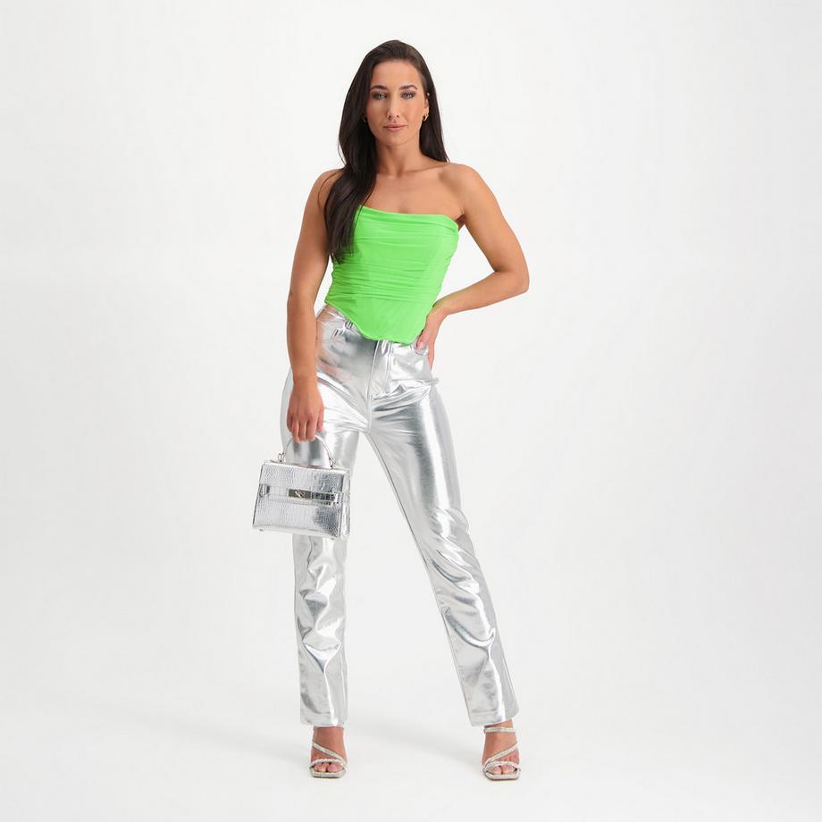STEVE MADDEN Josie Metallic Straight Leg Hose  