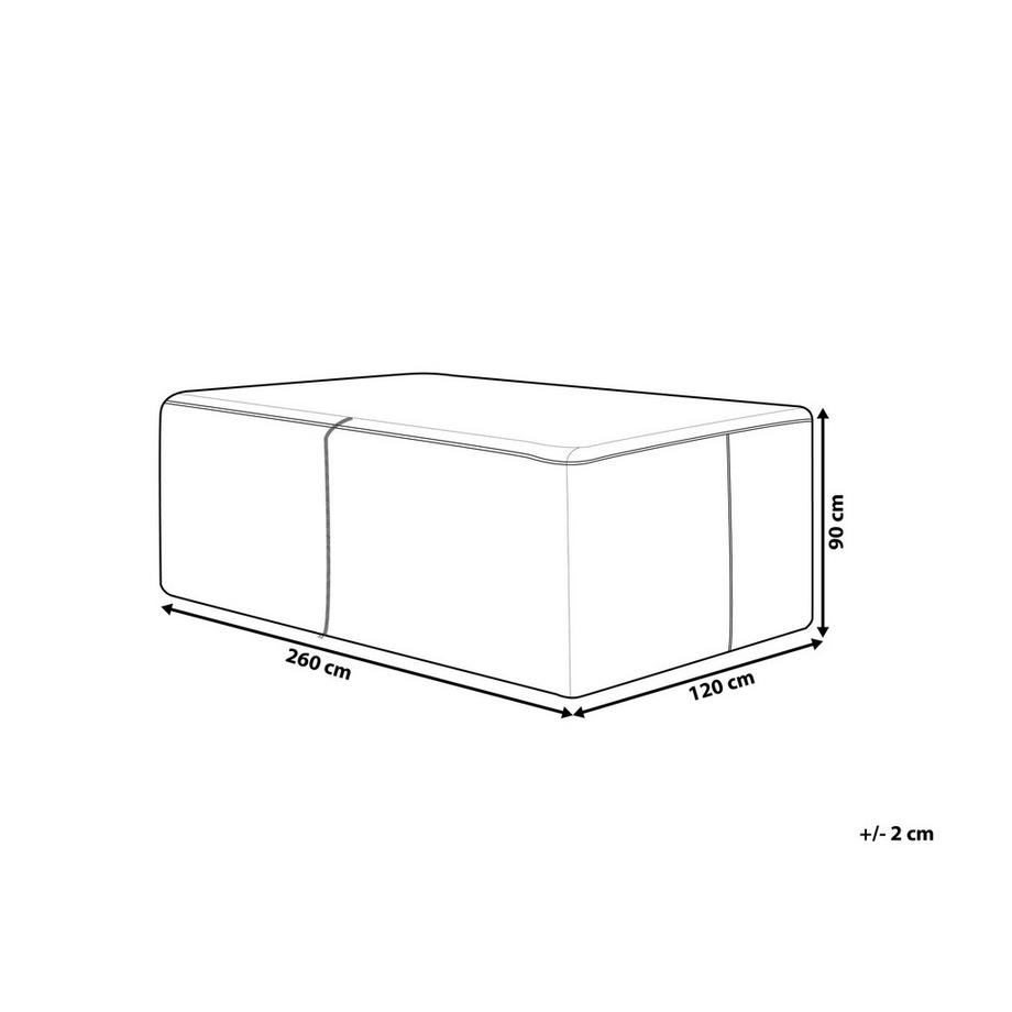 Beliani Regenschutzhülle aus PVC CHUVA  