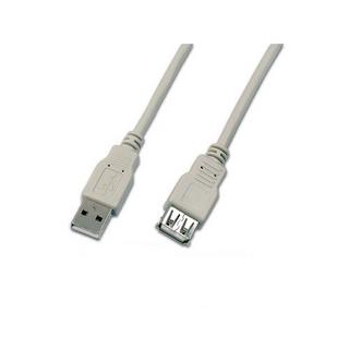 Triotronik  Triotronik USB A-A MF 2.0 GR câble USB 2 m USB 2.0 Gris 