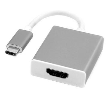 ROLINE 12.03.3210 Videokabel-Adapter 0,1 m USB Typ-C HDMI Silber