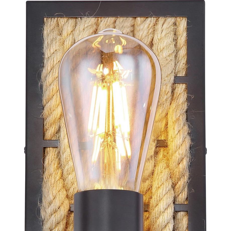 mutoni Wandleuchte Halia Metall Hanf   1xE27  