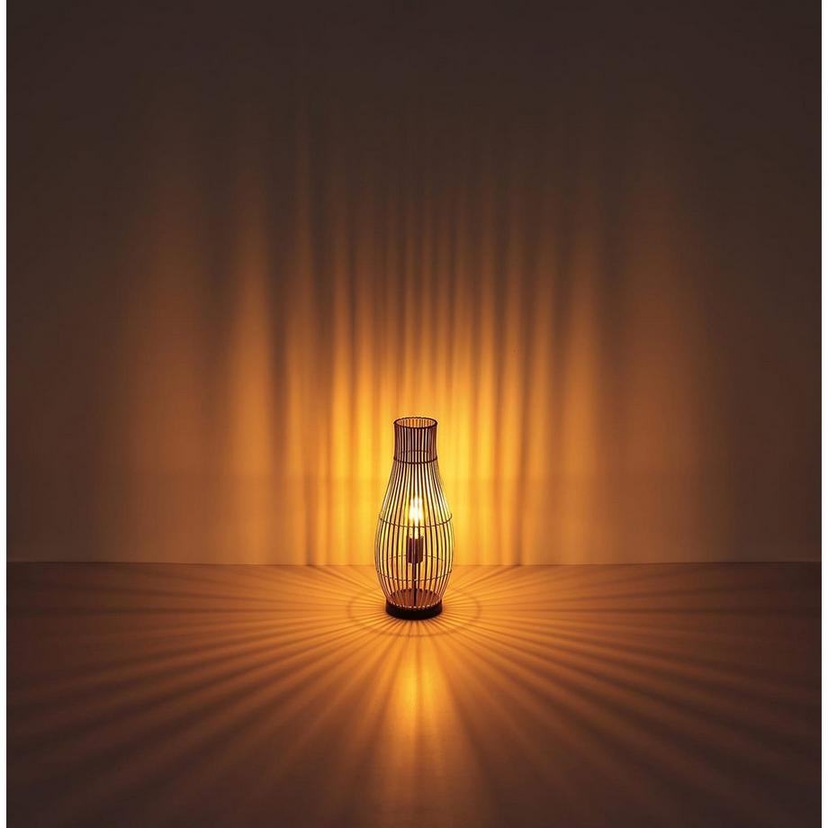 mutoni Lampe à poser bambou naturel 1xE27  