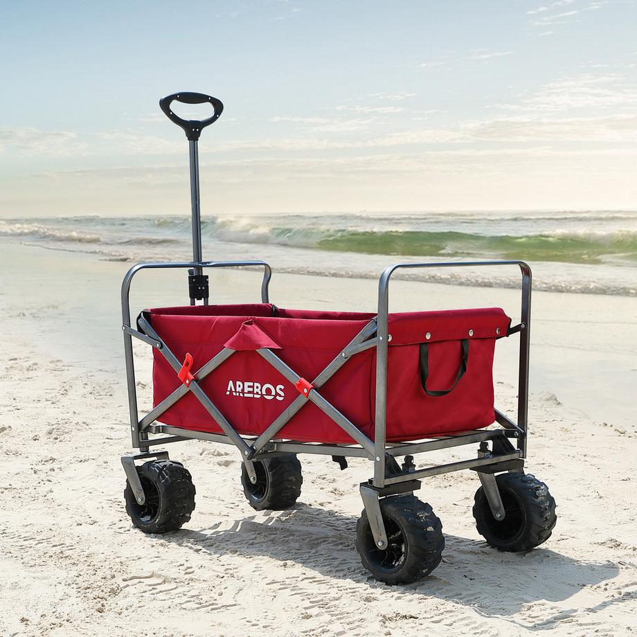 Arebos  Charrette à bras | Chariot de transport | jusqu'à 100 kg | Pliable 