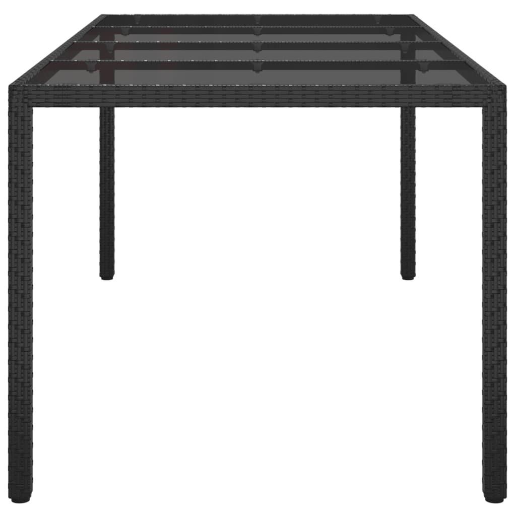 VidaXL Table de jardin rotin synthétique  