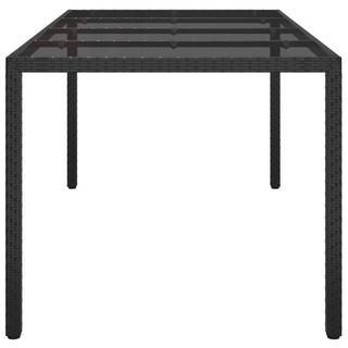 VidaXL Table de jardin rotin synthétique  