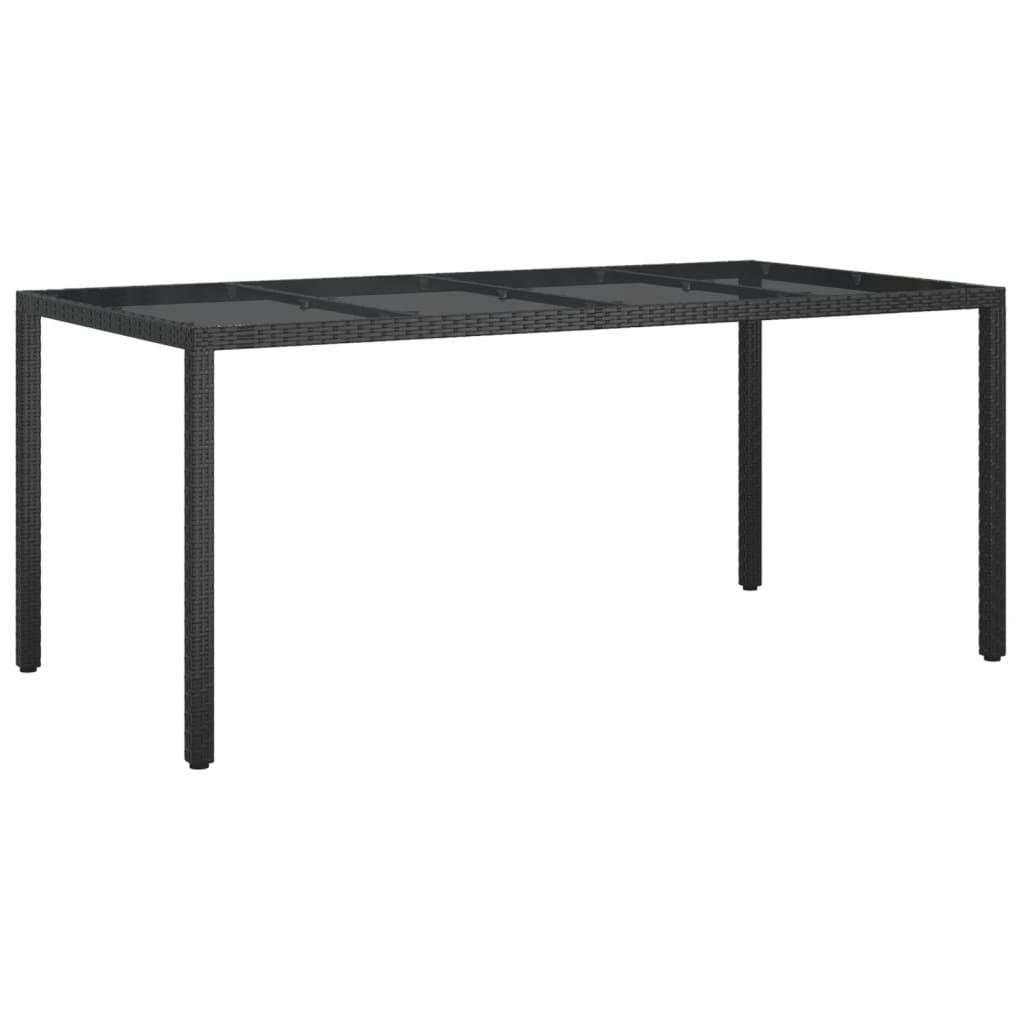 VidaXL Table de jardin rotin synthétique  