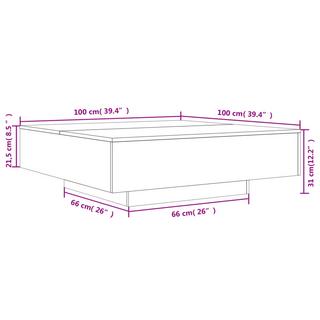 VidaXL Table basse bois d'ingénierie  