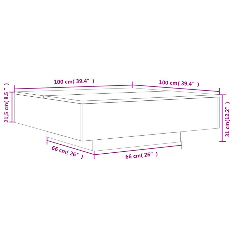 VidaXL Couchtisch holzwerkstoff  