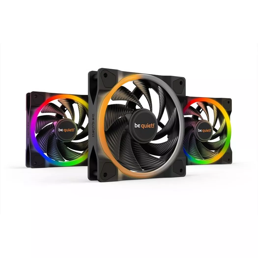 BE QUIET! - ! Light Wings | 120mm PWM Triple Pack high-speed Case per computer Ventilatore 12 cm Nero 3 pz