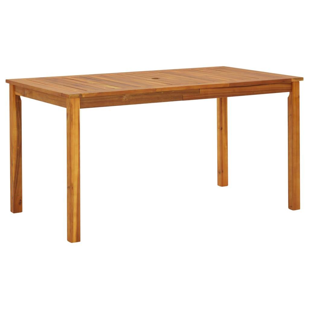 VidaXL Table de jardin bois d'acacia  