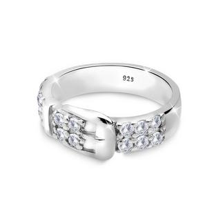 Elli  Bague Motif De Ceinture Avec Des Cristaux De Zirconium 