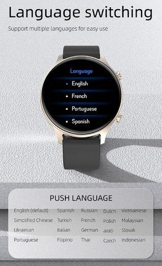 Karen M  Smartwatch con display da 1,32 pollici, monitoraggio fitness e Bluetooth 