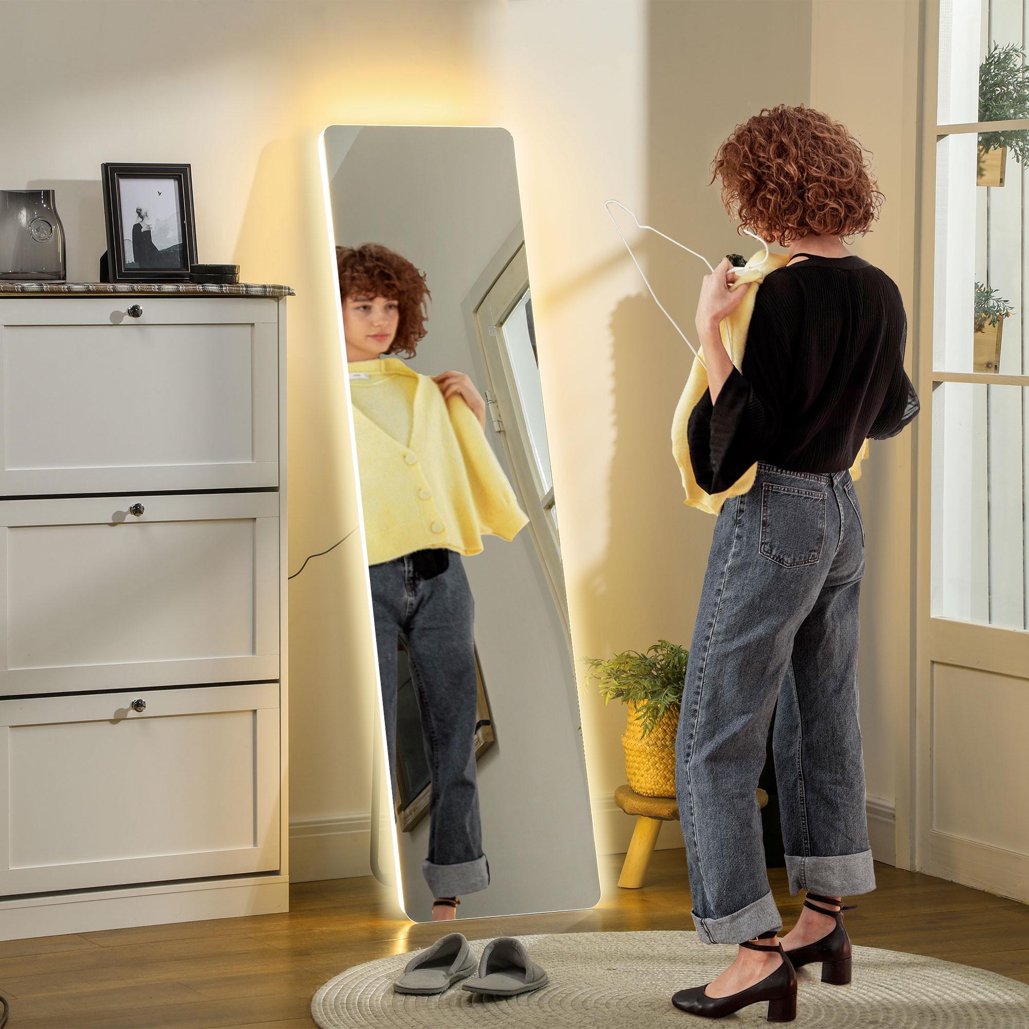 HOMCOM Miroir pleine longueur  