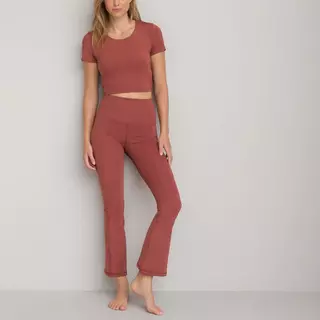 Pantalon de yoga évasé noir La Redoute Collections