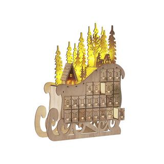 Beliani Weihnachtsdekoration aus Pappelholz Klassisch IMPALA  