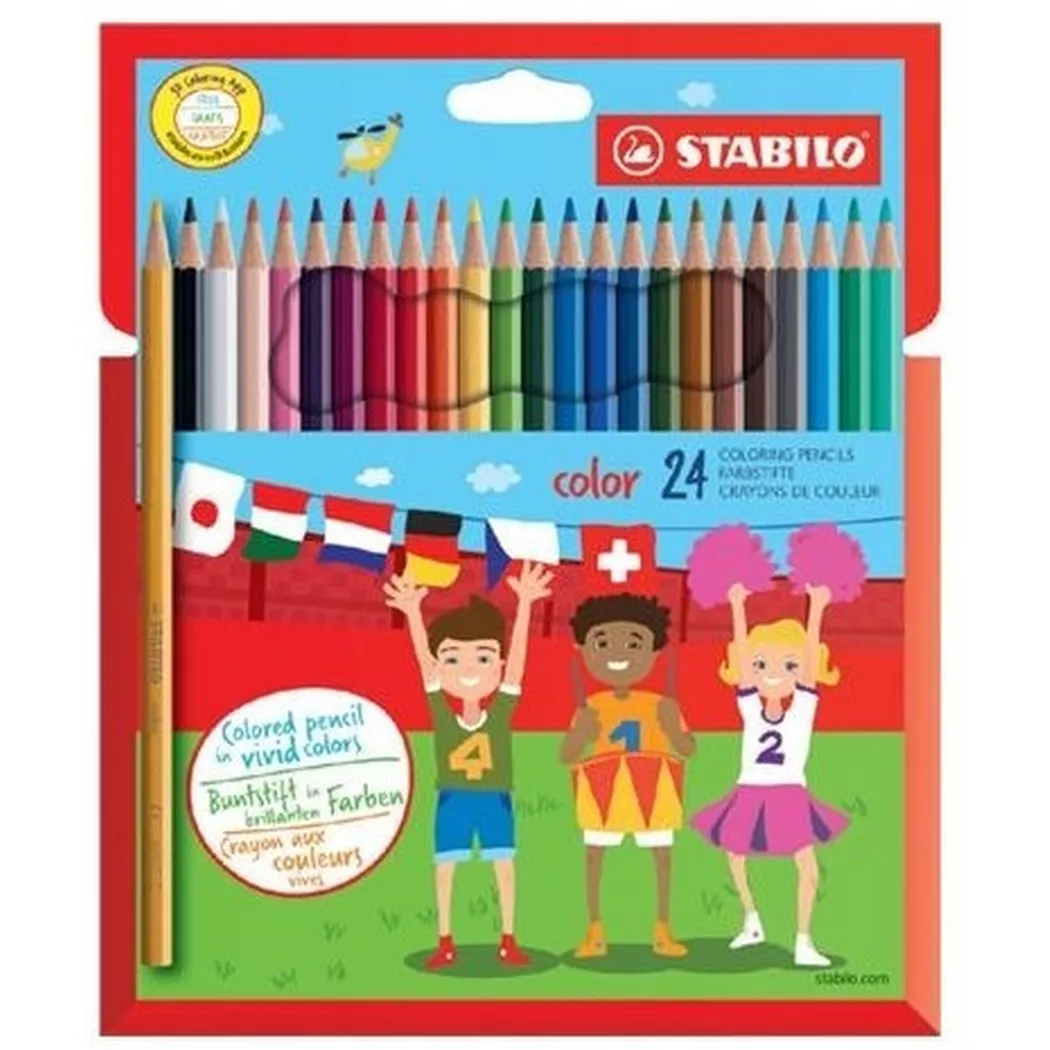 STABILO Holzfarbstift color 1924/7711 Etui 24 Stück