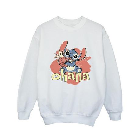 Disney  Lilo And Stitch Ohana Pineapple Sweatshirt 