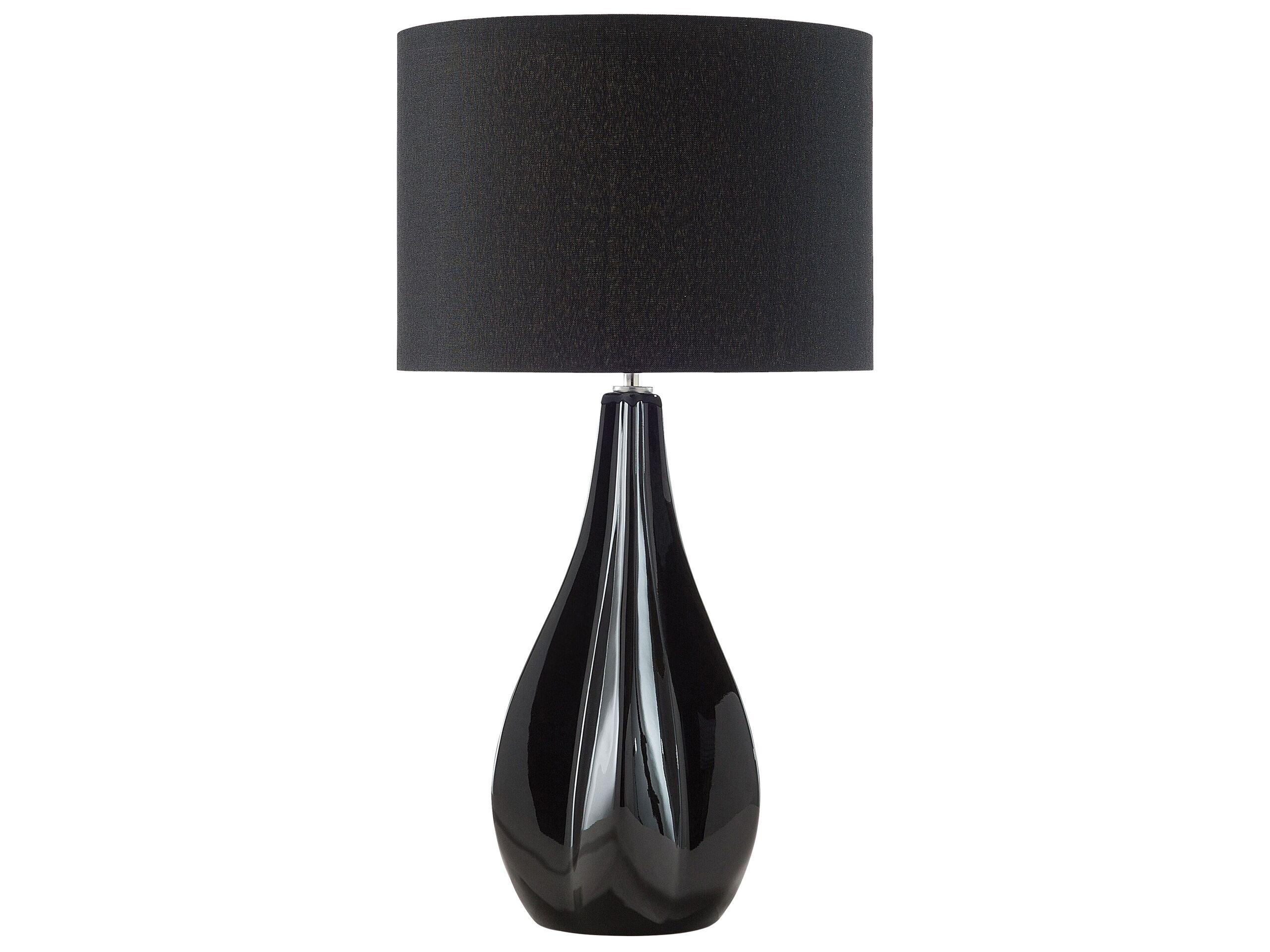 Beliani Lampe à poser en Porcelaine Glamour SANTEE  