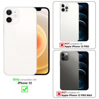 Cadorabo  Housse compatible avec Apple iPhone 12 avec anneau - Coque de protection en silicone TPU flexible, avec protection pour appareil photo et support voiture magnétique 