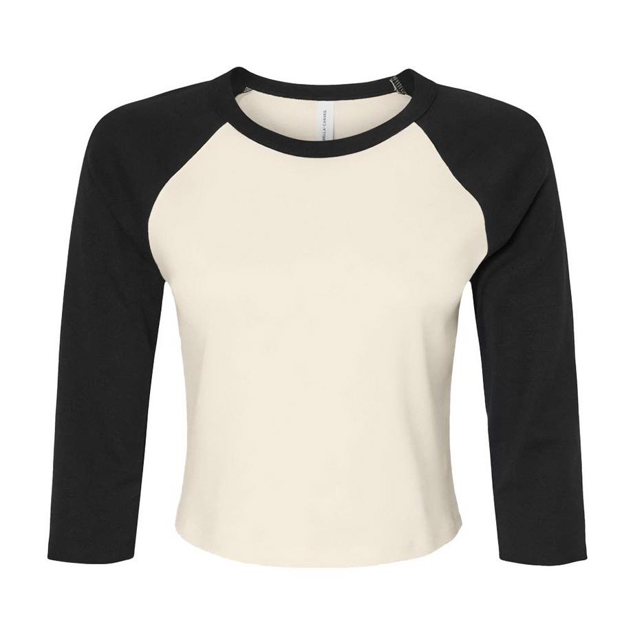 Bella + Canvas Kurzes Raglan 3/4 Arm T-Shirt  