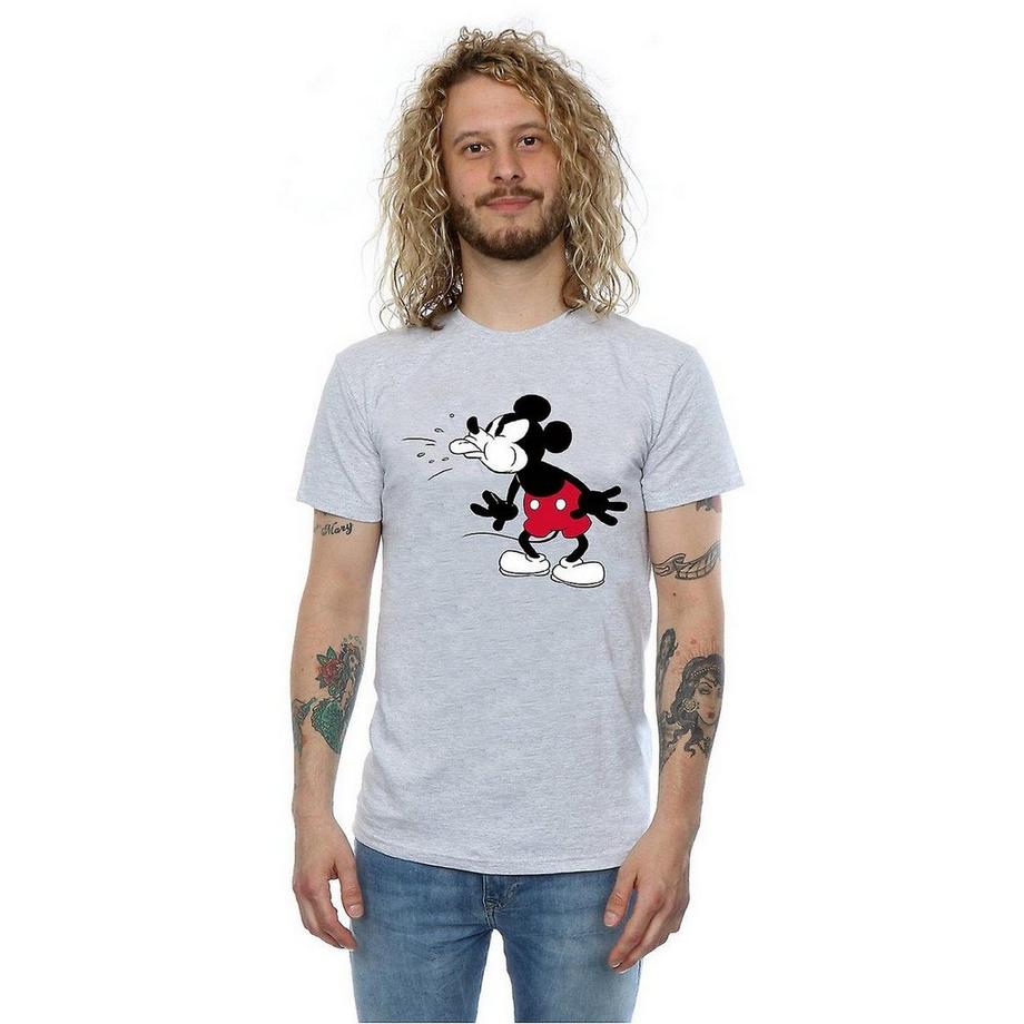 Disney Mickey Mouse T-Shirt Imprimé Manches Courtes  