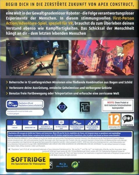 Fast Travel Games AB  Apex Construct (VR) 