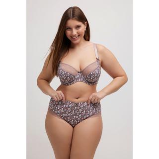 Ulla Popken  Culotte midi, imprimée, dentelle 