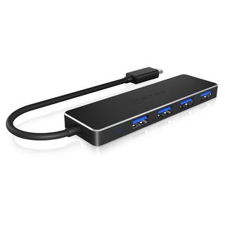 ICY Box  ICY BOX IB-HUB1410-C3 USB 3.2 Gen 1 (3.1 Gen 1) Type-C 5000 Mbit/s Schwarz 