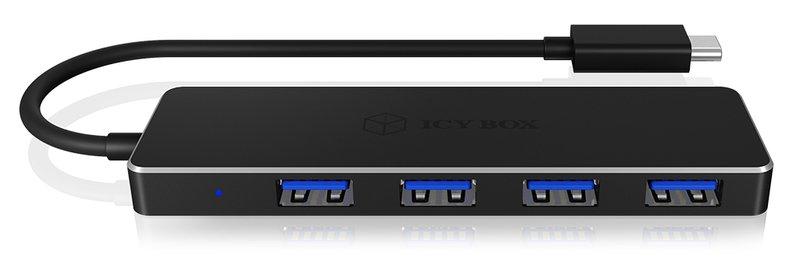 ICY Box  ICY BOX IB-HUB1410-C3 USB 3.2 Gen 1 (3.1 Gen 1) Type-C 5000 Mbit/s Schwarz 