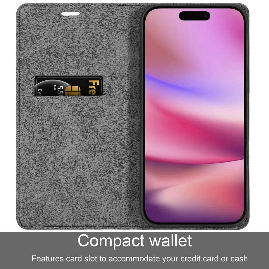 Cadorabo  iPhone 16 PRO Schutzhülle mit Magnetverschluss 