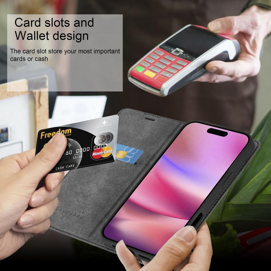 Cadorabo  iPhone 16 PRO Schutzhülle mit Magnetverschluss 