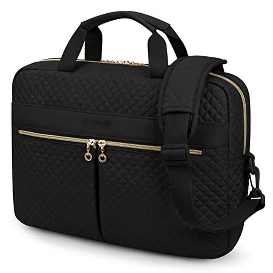 Only-bags.store  Laptoptasche, 15,6-Zoll-Aktentasche, große Laptoptasche, Computertasche, Büro, Reisen, Geschäft, 