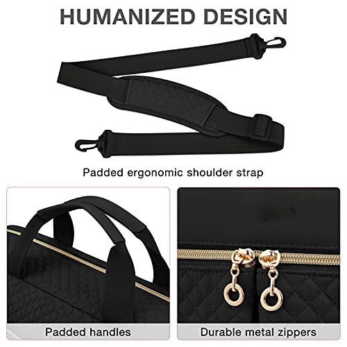 Only-bags.store  Laptoptasche, 15,6-Zoll-Aktentasche, große Laptoptasche, Computertasche, Büro, Reisen, Geschäft, 