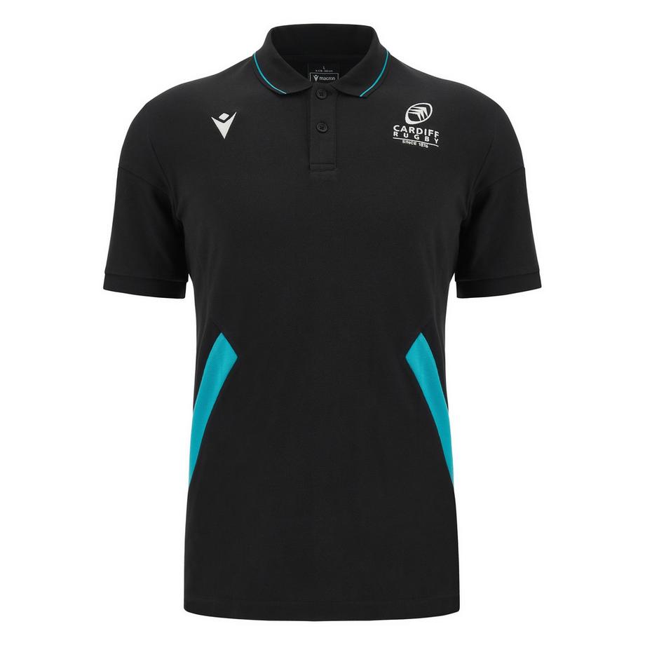 macron Cardiff Blues 2023/24 Pique Reise Polo Shirt  