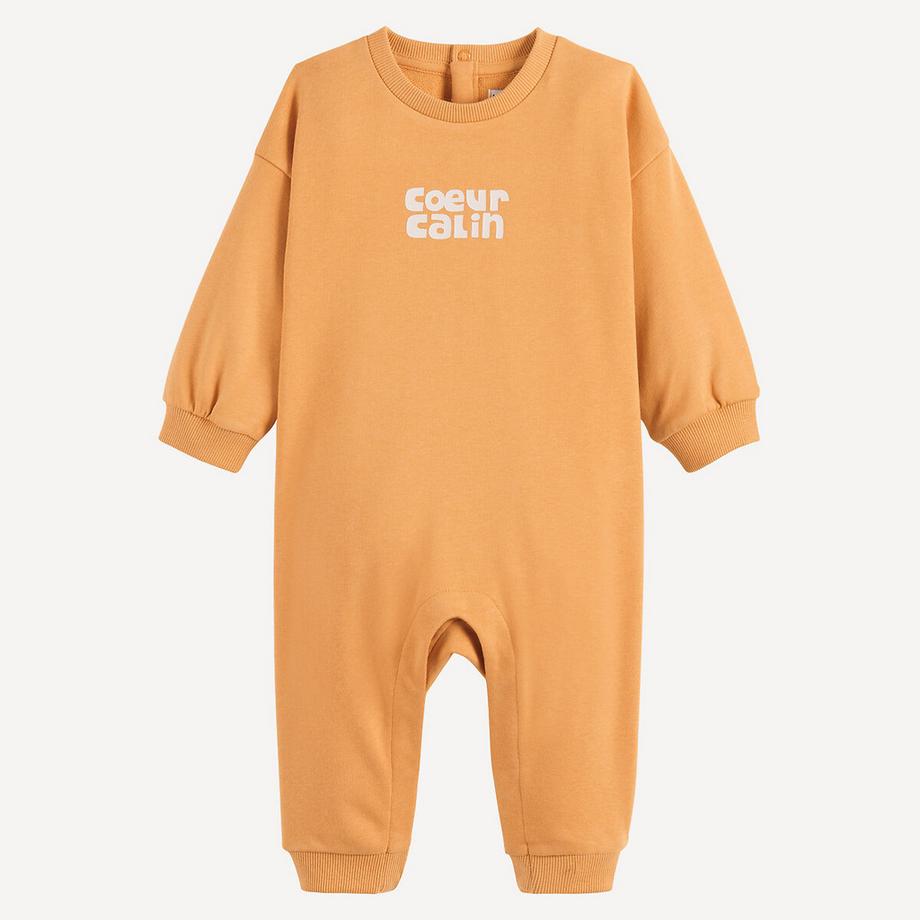 Langer Jumpsuit aus Fleece