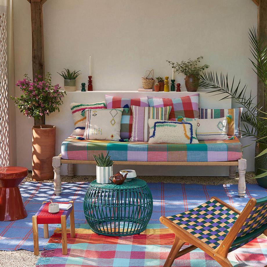 La Redoute Intérieurs Lounis Housse de Coussin Rectangulaire Tuftée Laine  