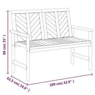 VidaXL set mobili da giardino Legno di acacia  