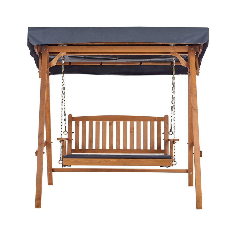 Beliani Hollywoodschaukel aus Fichtenholz Klassisch FIBBIALLA  