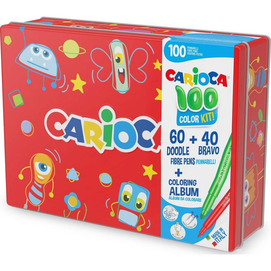 CARIOCA Fasermaler Box mit Malbuch  