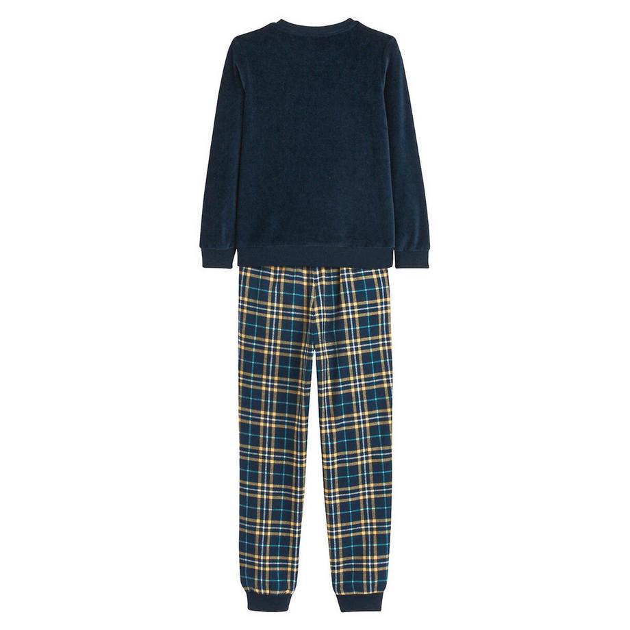La Redoute Collections  Pyjama aus Samt/Flanell 