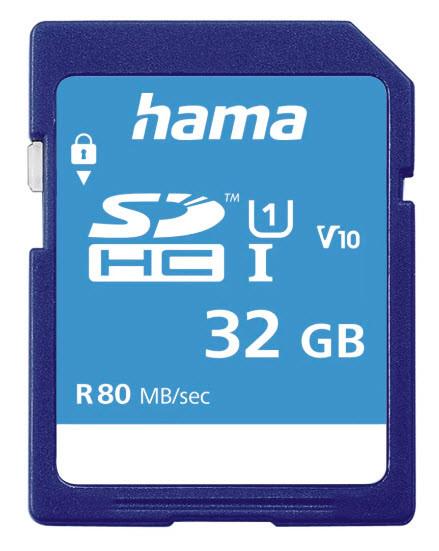 hama  Hama 00124135 mémoire flash 32 Go SDHC UHS-I Classe 10 