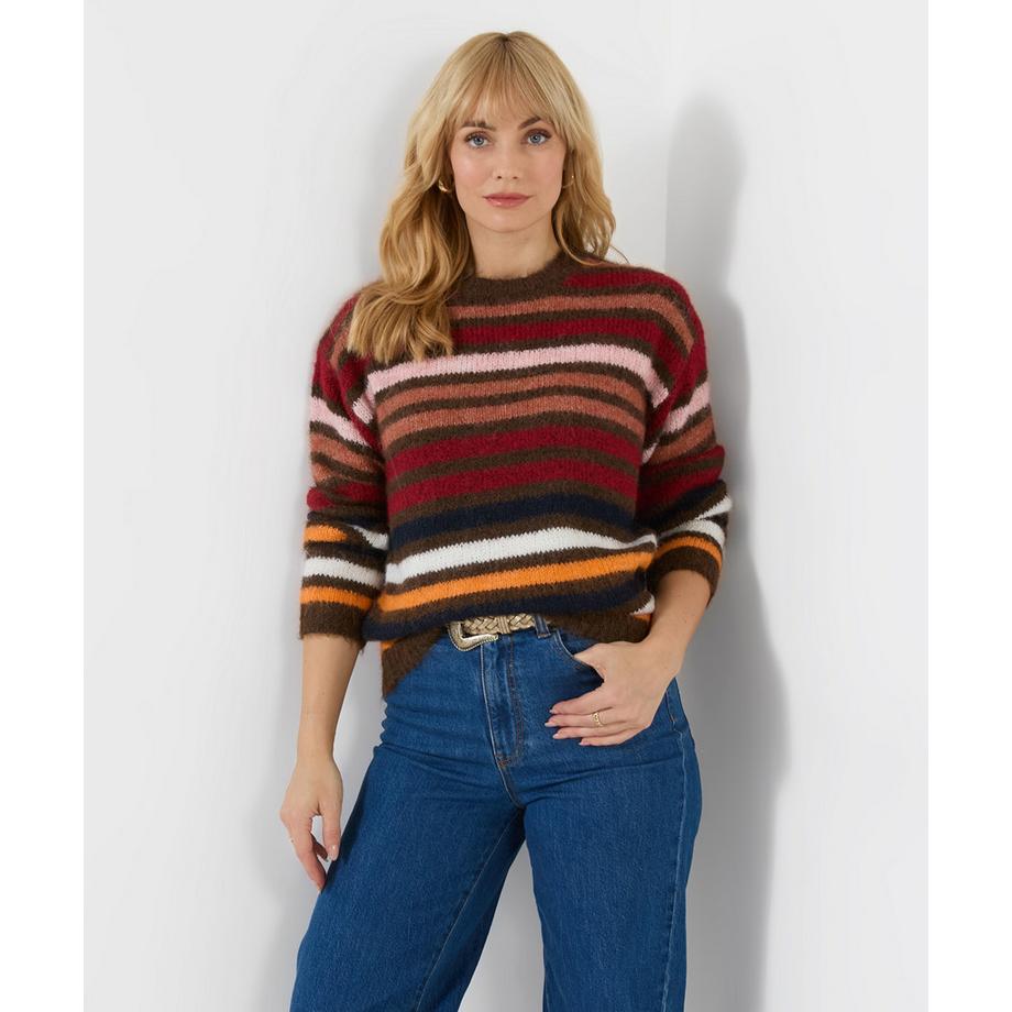Joe Browns Flauschiger gestreifter Pullover  