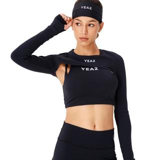 YEAZ  TRUTH Super Crop Top - Black Magic 