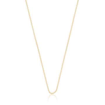 Collier rond d'forçat en or jaune 750, 2mm, 42cm