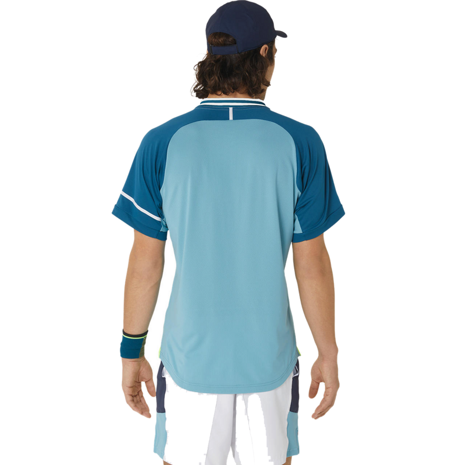 asics  MATCH SS POLO AQUAMARINE/RESTFULL TEAL MAN 