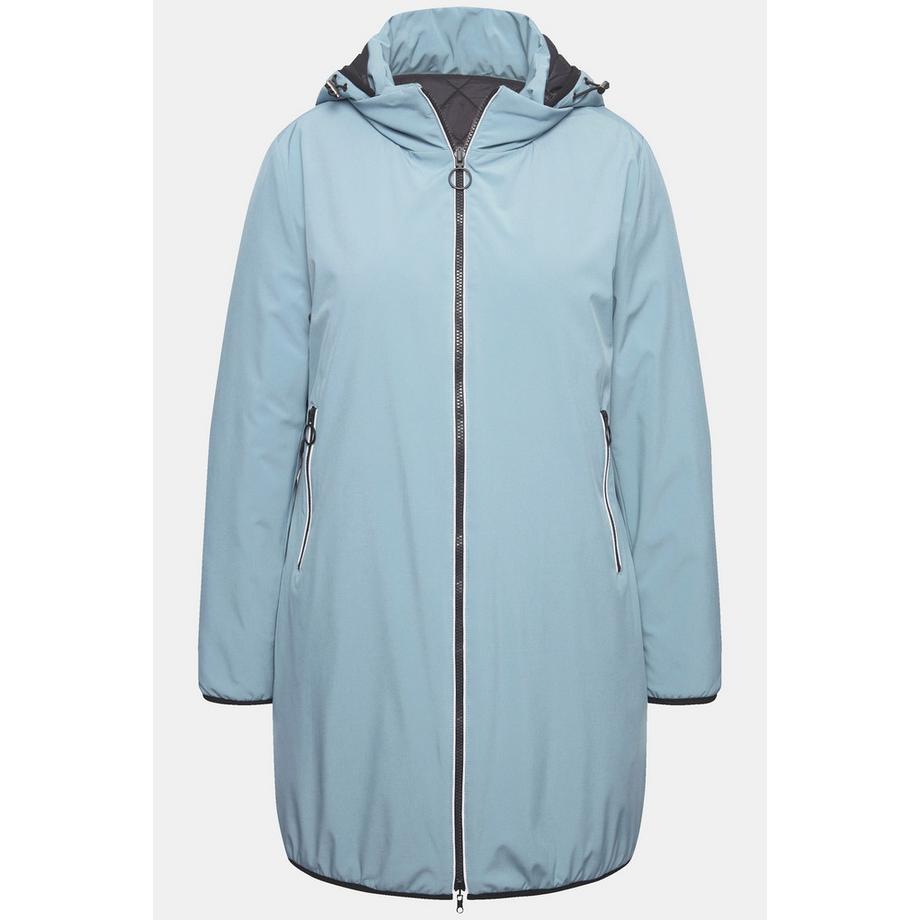 Ulla Popken HYPRAR Wende-Steppjacke Reflektor 2-Wege-Zipper  
