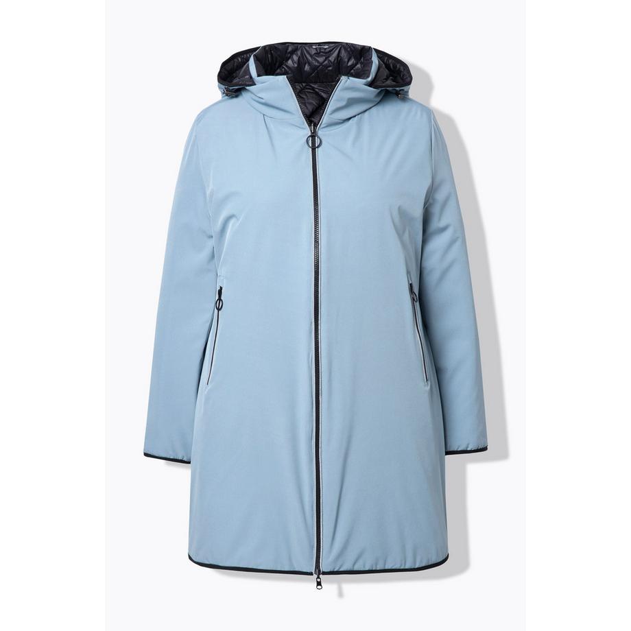 Ulla Popken HYPRAR Wende-Steppjacke Reflektor 2-Wege-Zipper  